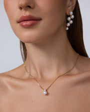 Bridal Pearl Pendant Necklace – view 3
