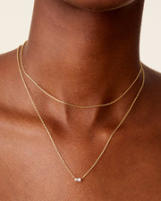 Layered Baguette Pendant Necklace – view 5