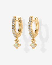 Opal Drop HuggiesEarrings – view 7
