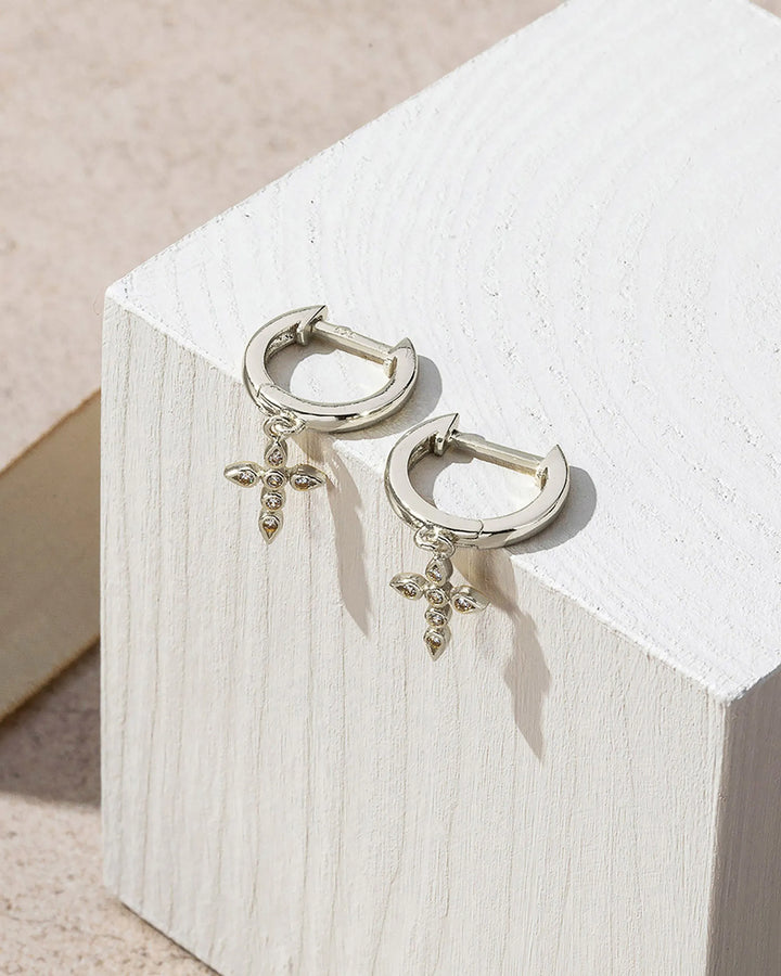 Cross HuggiesEarrings – view 2