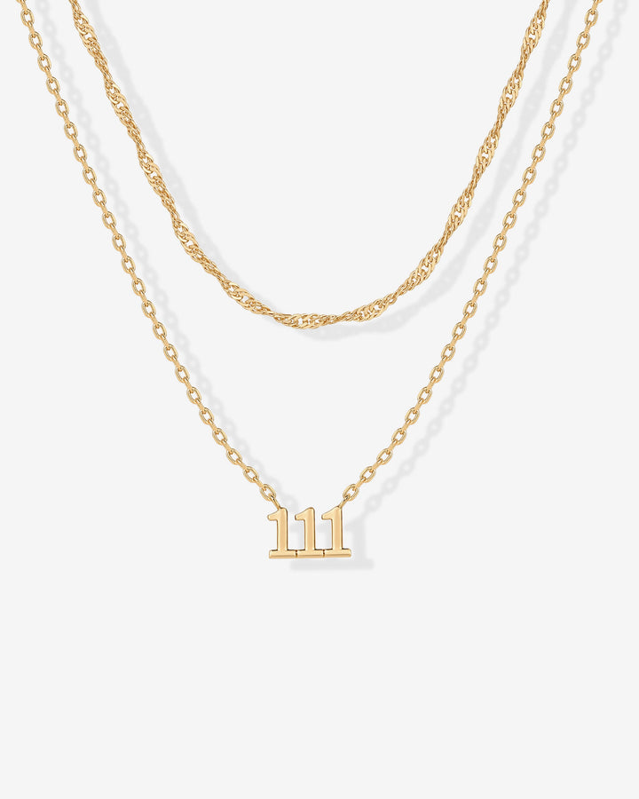 Angel Number Pendant Necklace
