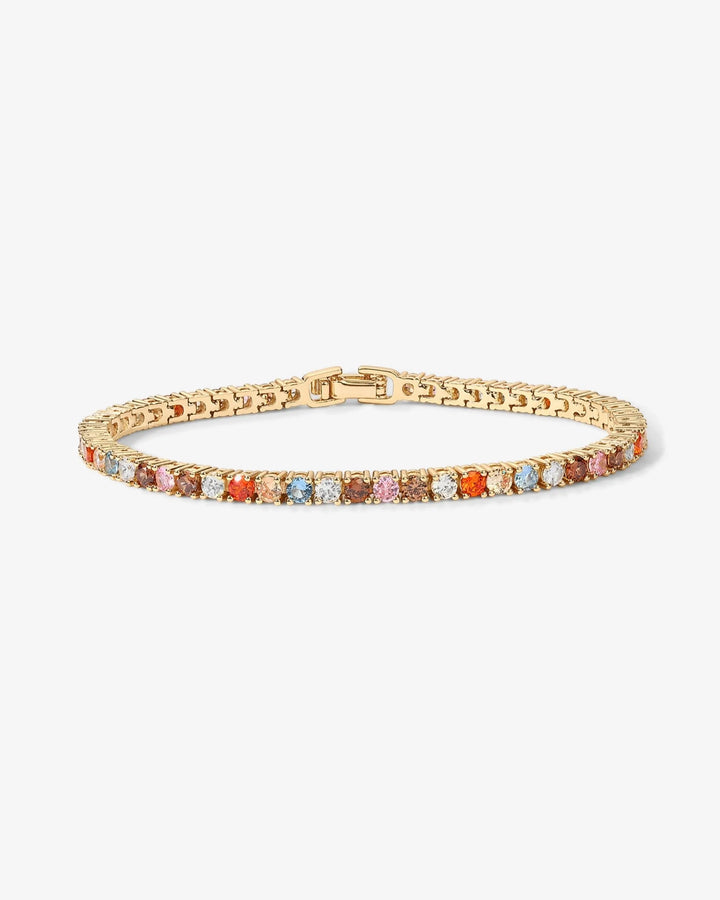 Medium Colored Cubic Zirconia Tennis Bracelet