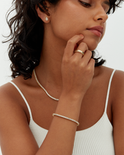Vermeil Medium Tennis Bracelet – view 5