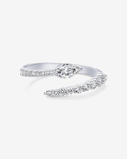 Marquise Crossover Ring – view 6