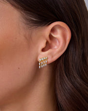 Cubic Zirconia Dangle CrawlerEarrings – view 3