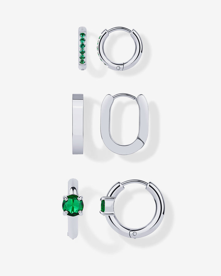 Luxe Huggie Hoop Earrings Set – view 2