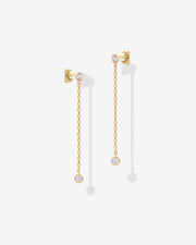 Simulated Diamond Drop Earrings – view 5
