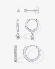 Ear Stack CZ Earring Trio