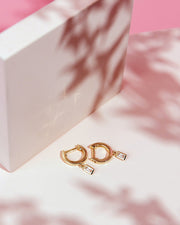 Baguette Drop HuggiesEarrings – view 5