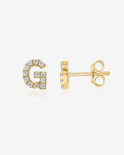 Gemma Initial StudsEarrings – view 19