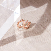 Twisted Cubic Zirconia HuggiesEarrings – view 12