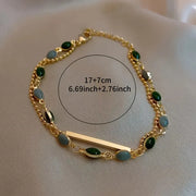 Olivia Moss Duo Bracelet | Gold – view 6