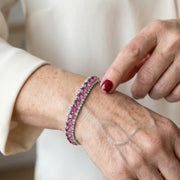 Roseglow Tennis Bracelet | White Gold – view 2