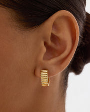 Ridges RibbedEarrings – view 3