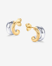 Seeing Double Two-Tone HoopsEarrings – view 3
