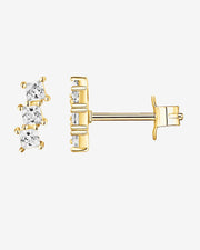 Bar Princess Cut StudsEarrings