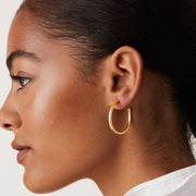Square Edge Open HoopEarrings – view 11