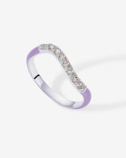 Azul Wavy Enamel Ring – view 3