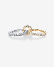 Two Tone Interlocking Chunky Ring – view 3
