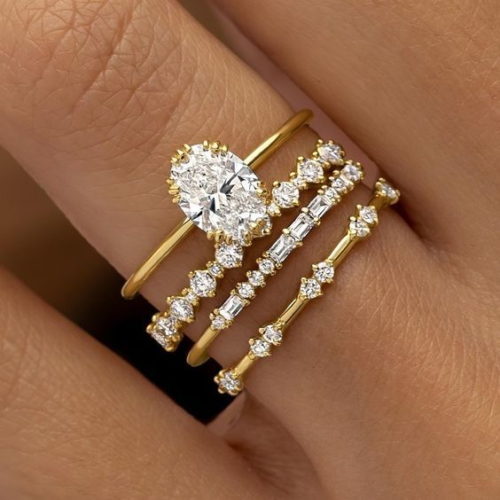 Solène Viremont Ring Set | Gold