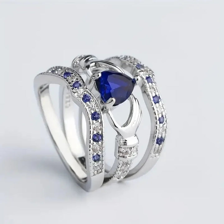 Eternal Lux Azura Ring Set | White Gold