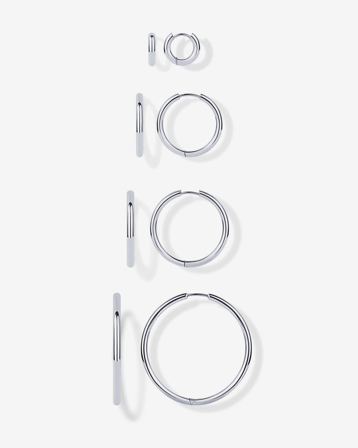 Cascade Graduated Hoop Earrings Set – view 2