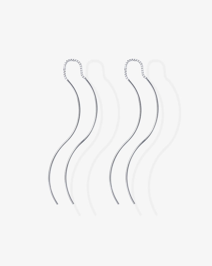 Twist Wavy ThreaderEarrings – view 2