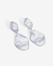Hammered Teardrop Drop DangleEarrings – view 6