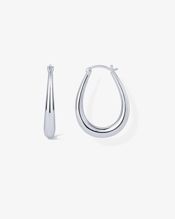 Oval HoopsEarrings – view 2