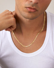 Thick Super Flat Curb Link Chain Necklace – view 11