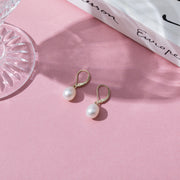 Shell Pearl Dangle Earrings – view 3