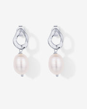 Wavy Pearl Drops Earrings – view 12