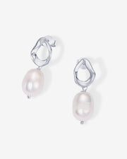 Wavy Pearl Drops Earrings – view 10