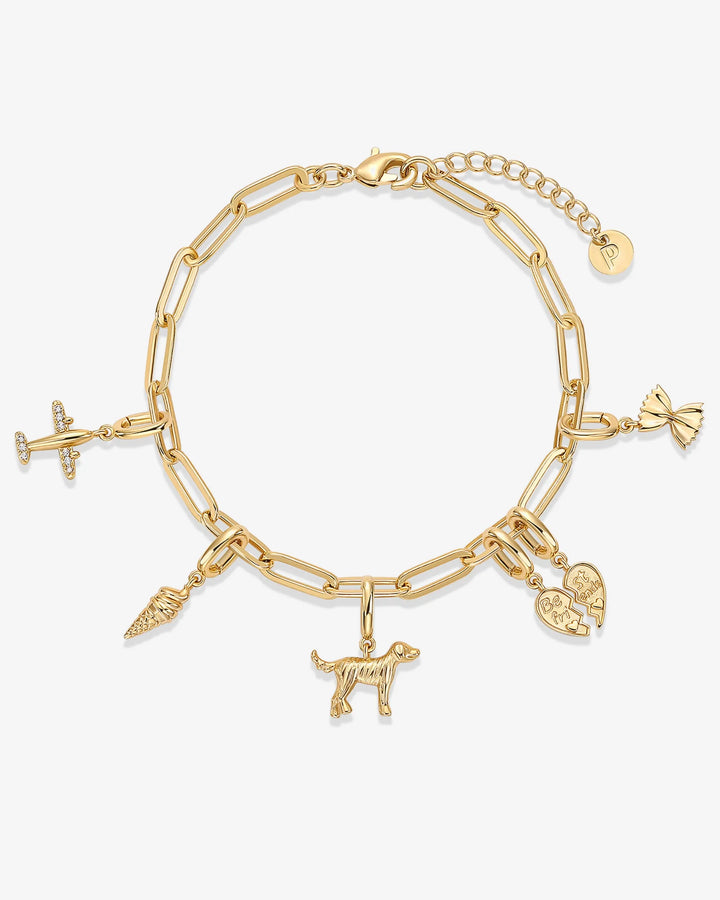 Cherished Connections Charm Paperclip Bracelet Set
