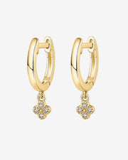 Drop Clover HuggiesEarrings – view 5