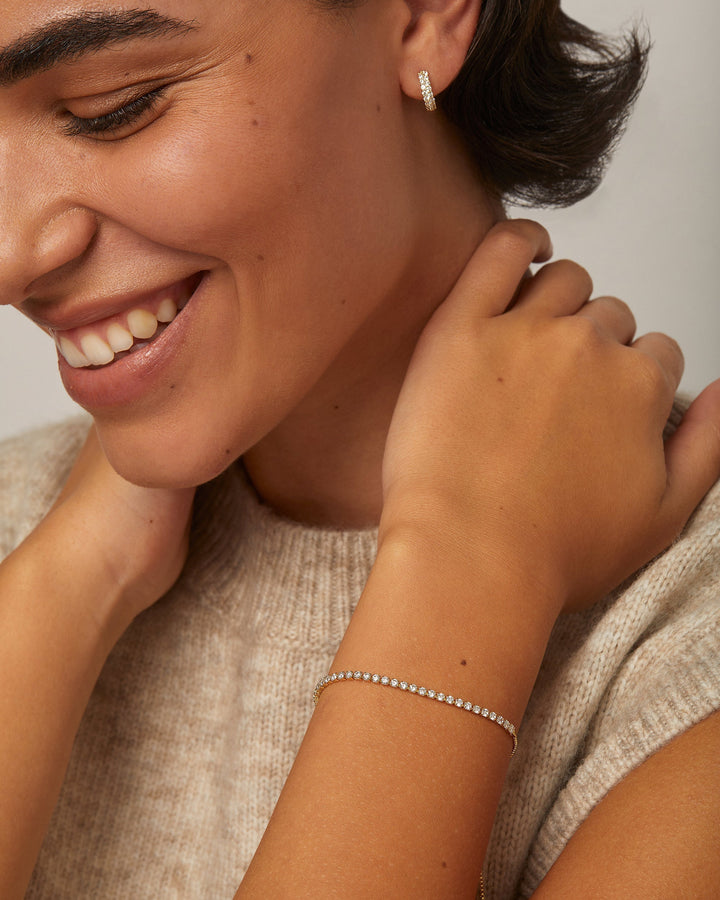 Vermeil Adjustable Tennis Bracelet – view 2