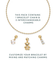 Charm Me Baby Bear & Pearl Charm Bracelet Set – view 4