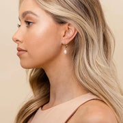 Pearl Dangle Earrings | Gold – view 3