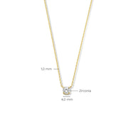 Cléa Moissanite Stone Necklace | Gold – view 6