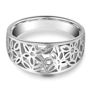 Delicate Flower Daria Ring | White Gold – view 2