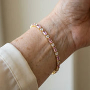 Peony Spark Tennis Bracelet | Gold – view 2