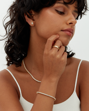 Vermeil Medium Tennis Bracelet – view 6