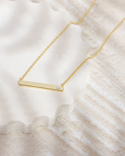 Horizontal Birthstone Bar Necklace – view 19