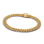 Pave Cuban Bracelet | White Gold – view 3