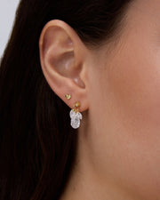 Loose Cubic Zirconia Flat Back StudEarrings – view 3