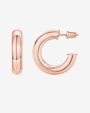 Chunky Open Hoops (6.5mm)Earrings – view 3