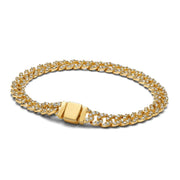 Pave Cuban Bracelet | White Gold – view 2