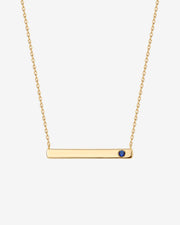 Horizontal Birthstone Bar Necklace – view 9
