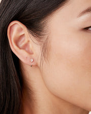 Tear Drop Half Hoop HuggiesEarrings – view 10