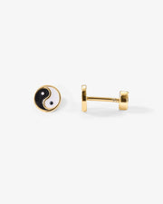 Yin Yang Screw Back StudsEarrings